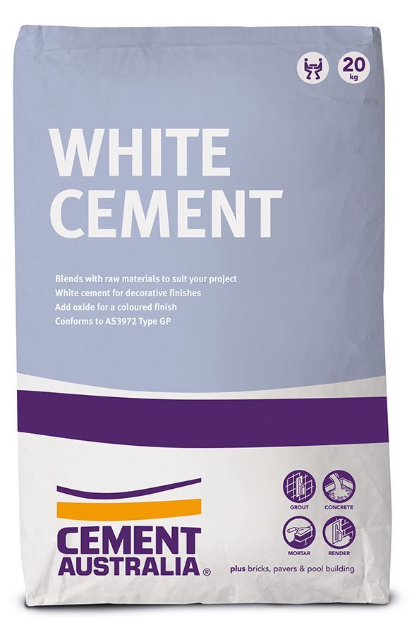 A Blue And White Bag Of Circle Southern White Cement — Pigot's Midwestern Mini Mix In Orange, NSW