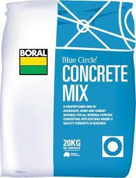 A Blue Bag Of Boral Blue Circle Concrete Mix — Pigot's Midwestern Mini Mix In Orange, NSW
