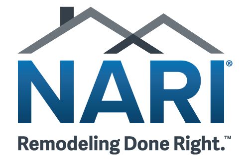A logo for a company called nari remodeling done right.