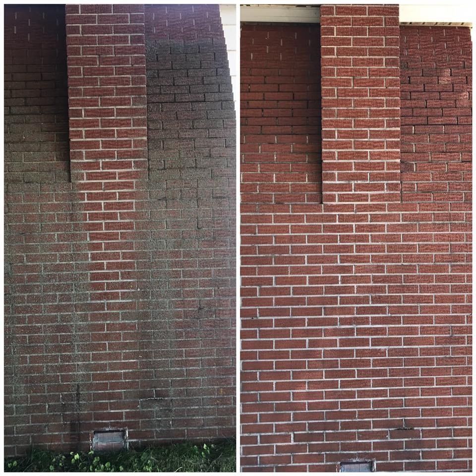brick power washing service