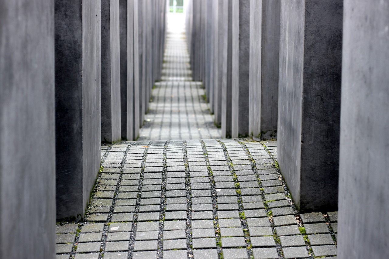 Hallway in a cemetery