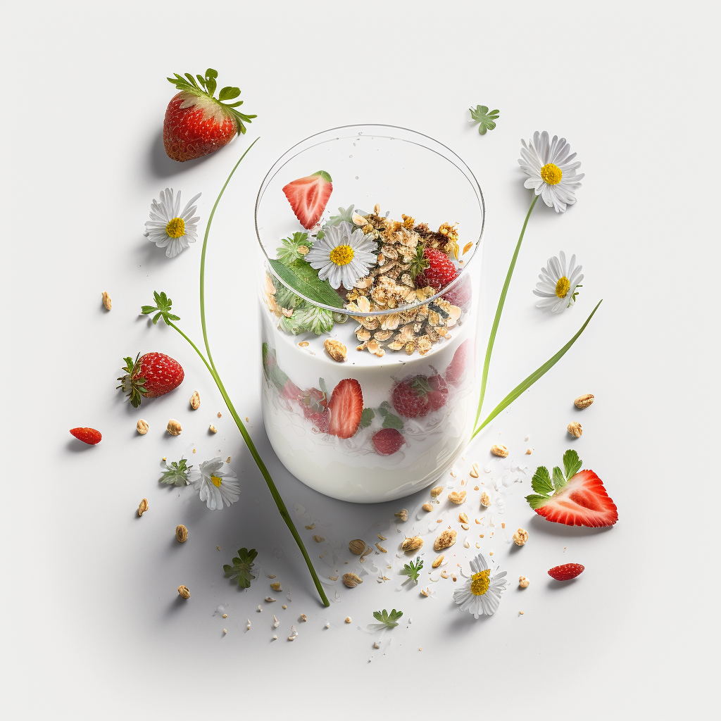 Een vrouw zit op een bed en houdt een witte kom vast.