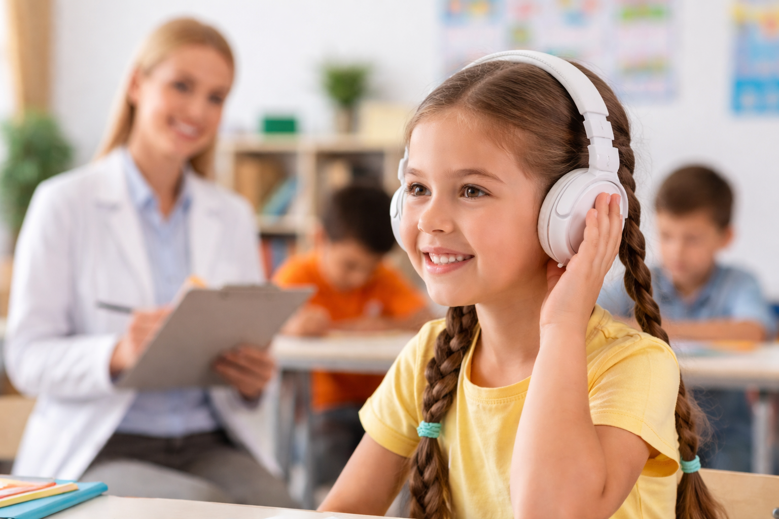 audición infantil y rendimiento escolar