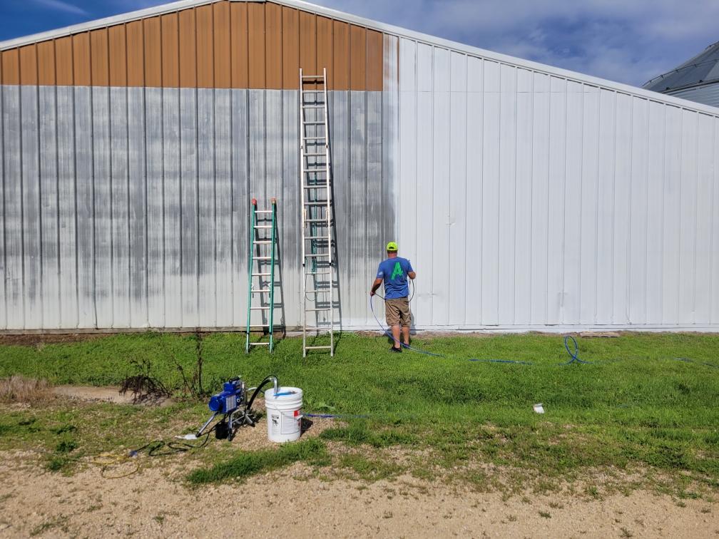 Painting Exterior Wall With Brush | Holmen, Wisconsin | A + Property Solutions