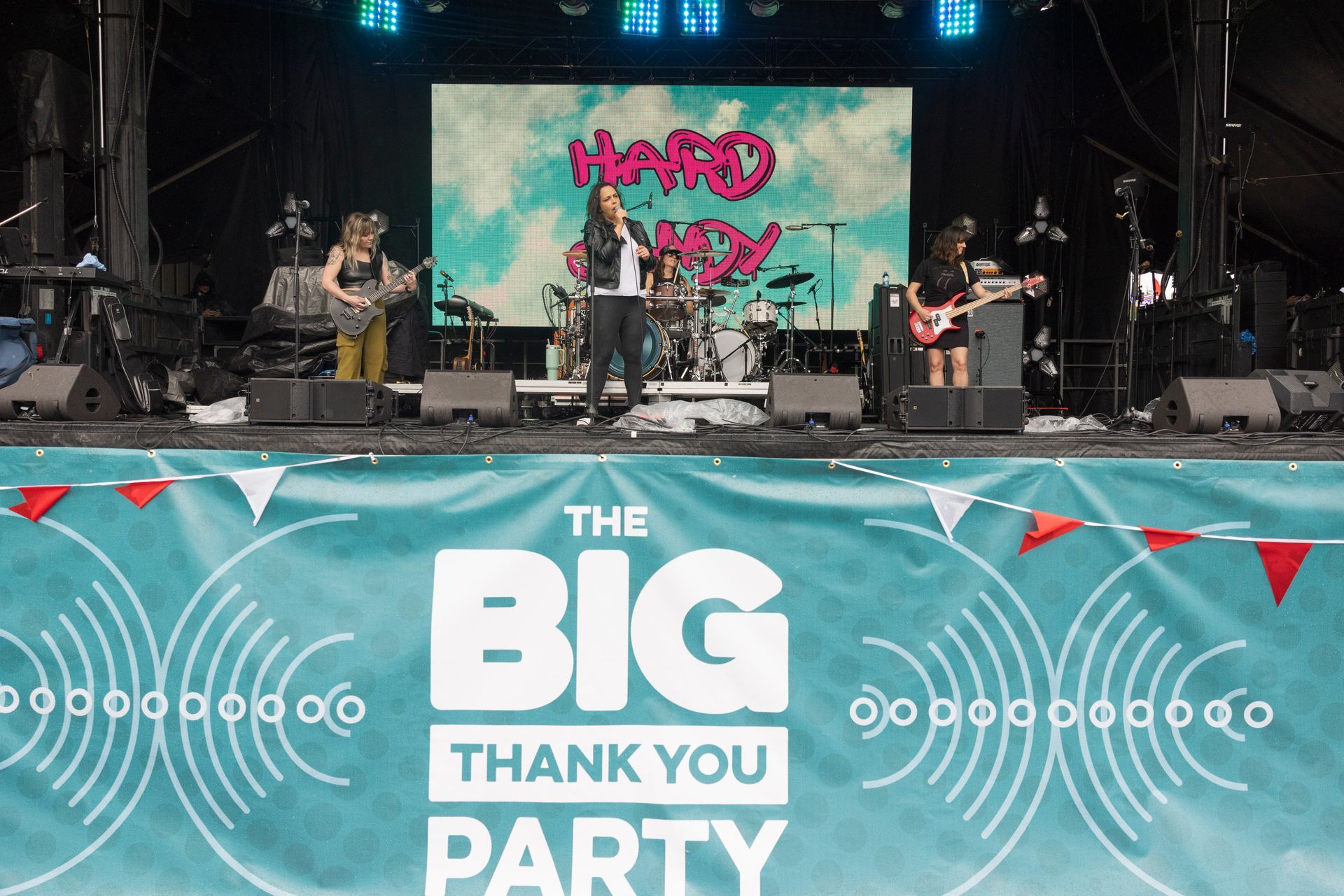 Band Hard Gaze performs on stage at 