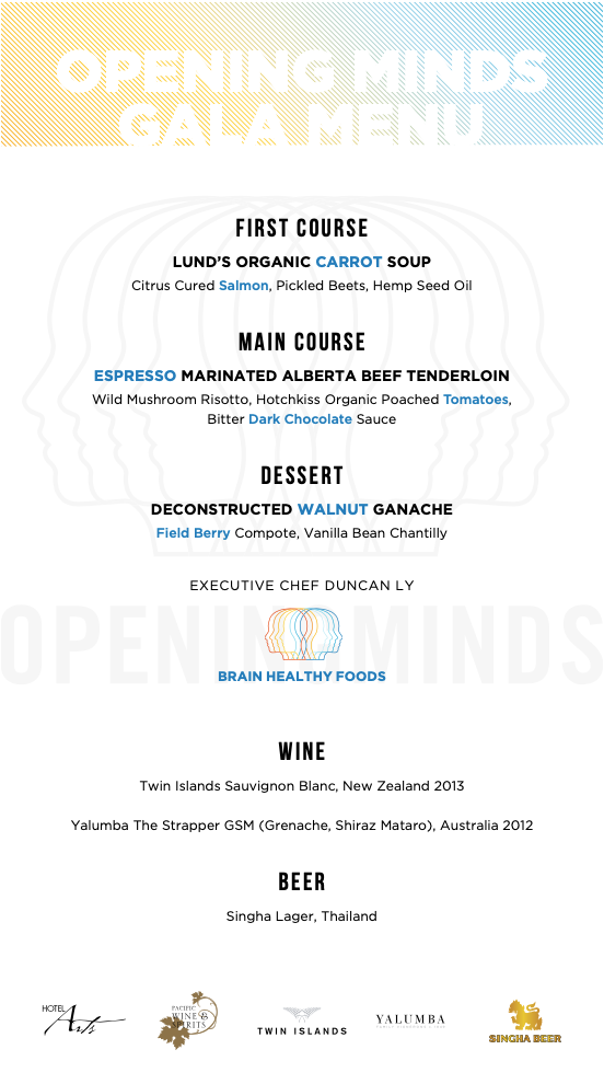 It is a menu for a gala dinner.