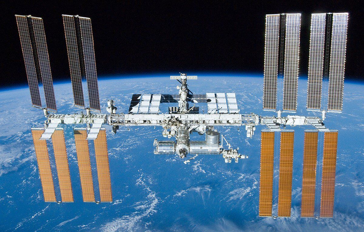 A picture of the international space station taken from space