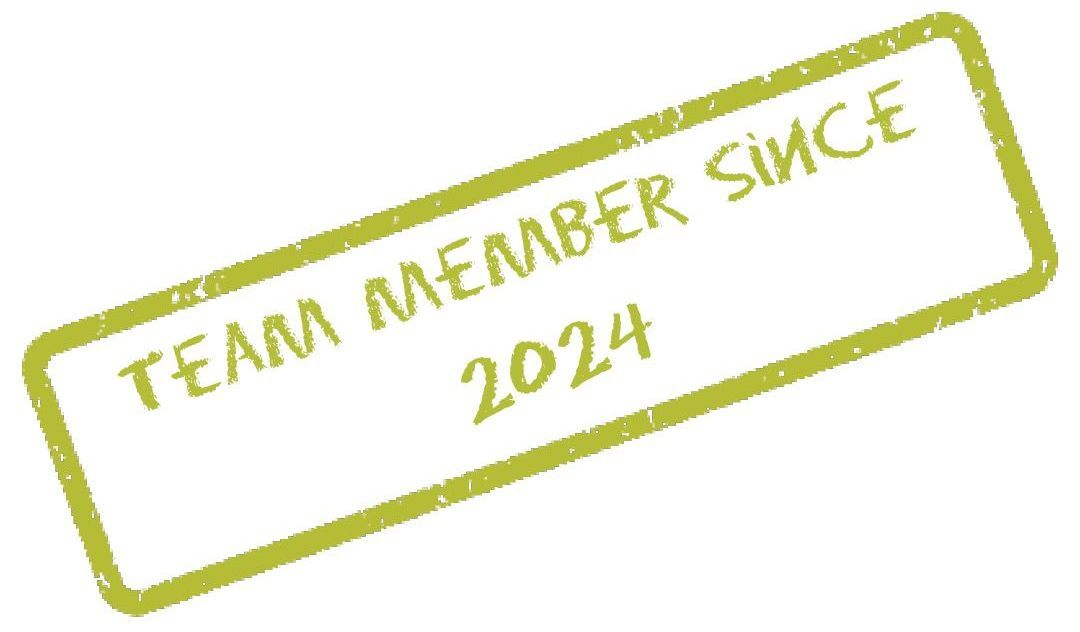 A green stamp that says team member since 2024