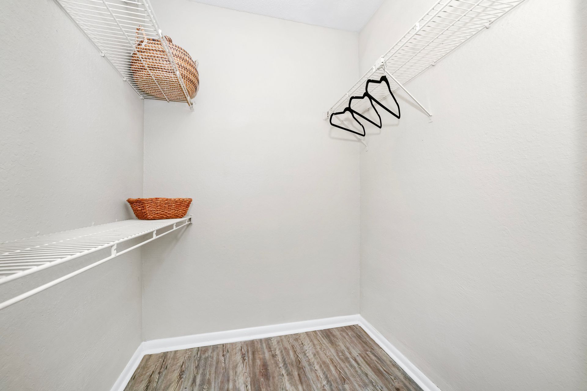 Walk-in Closet with Shelving at The Glades in Altamonte Springs, FL.