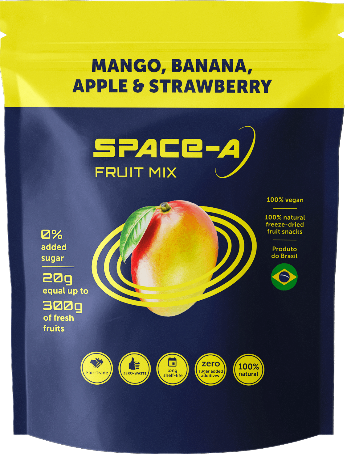 Mango, Banana, Apple & Strawberry