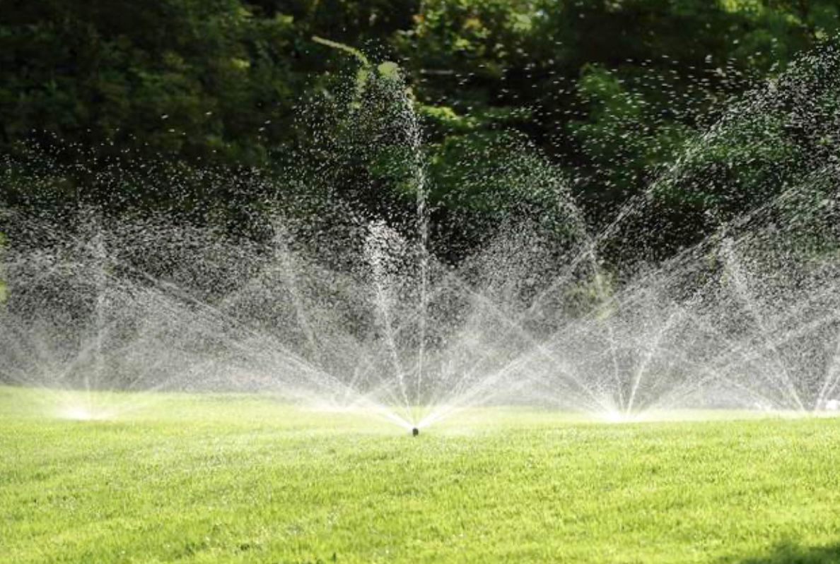 Water Sprinklers on Lawn — Green Taskk Landscaping — Mid-West, FL