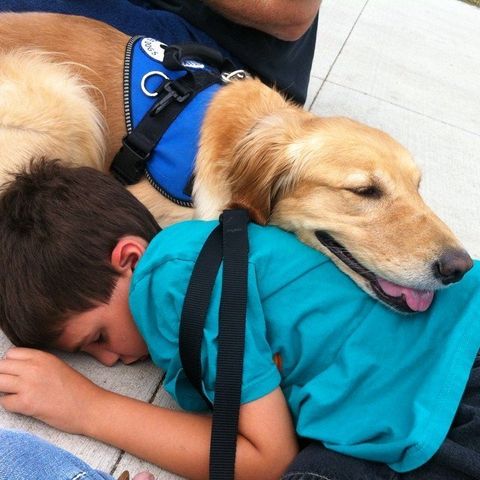 Calming a boy with autism