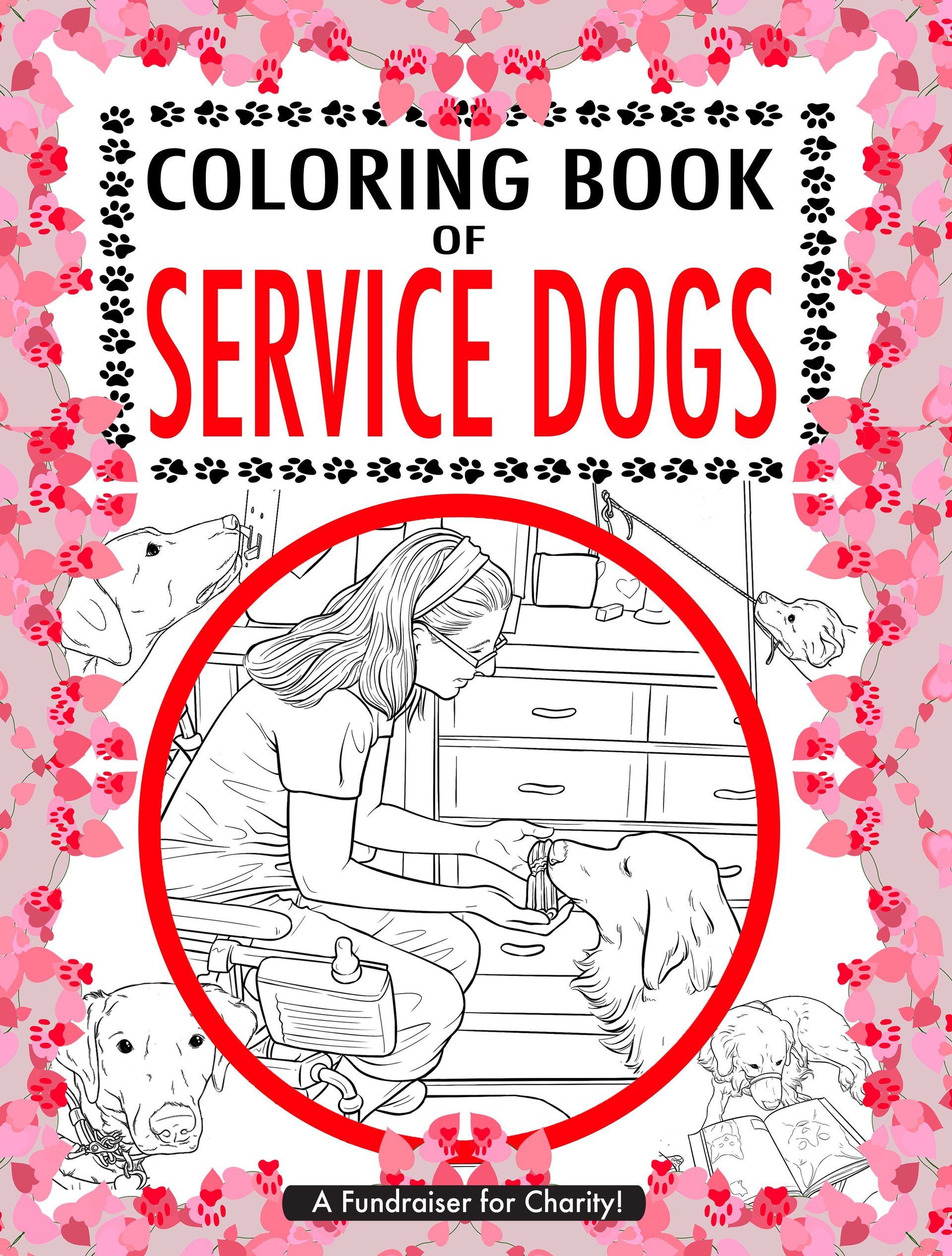 Coloring book from Pawsitivity Service Dogs