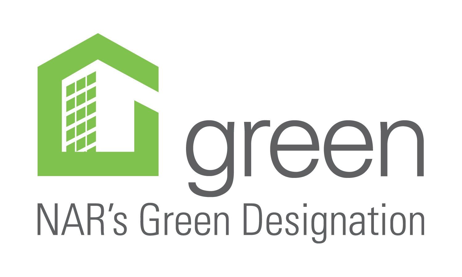 A green logo for nar 's green designation