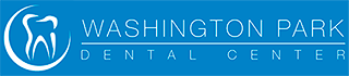 A blue logo for washington park dental center