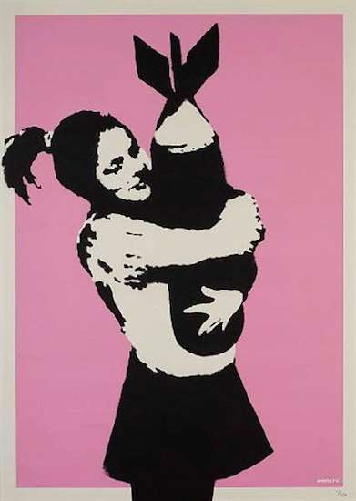 Banksy - BOMB HUGGER