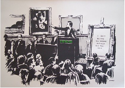 Banksy - MORONS IN WHITE