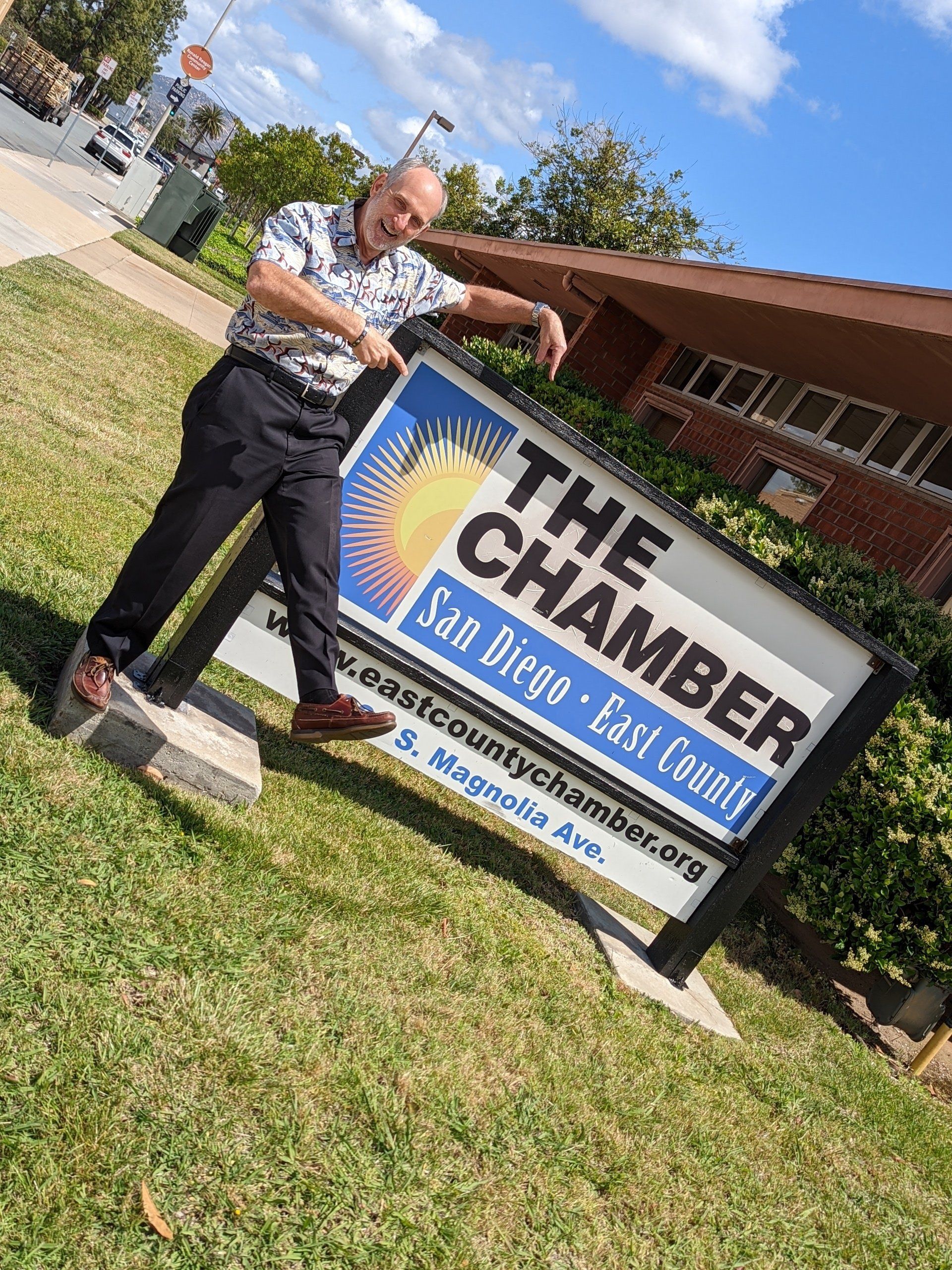 Dave Ray with The Chamber Signage — San Diego, CA — Dave Ray Coaching & Consulting
