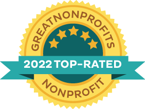 A badge that says great nonprofits 2022 top-rated nonprofit