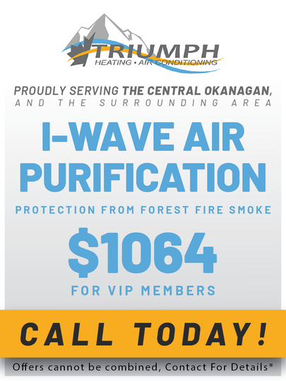 An advertisement for i-wave air purification for vip members