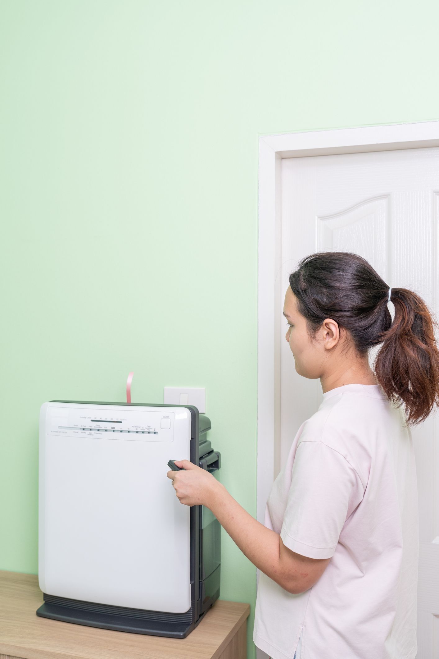 Wildfire smoke over Okanagan Valley with home HVAC air filtration to protect indoor air quality.