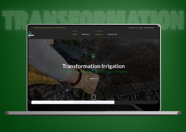 Transformation Irrigation Website