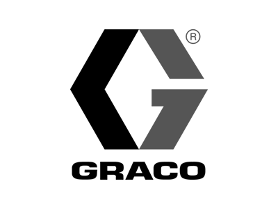 A black and white logo for a company called graco