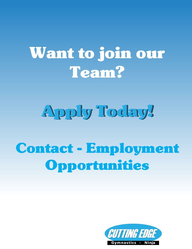 A poster that says want to join our team apply today