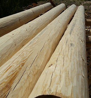 Hand Peeled Ponderosa Pine Viga