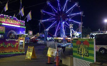 Greene County Fairgrounds at night