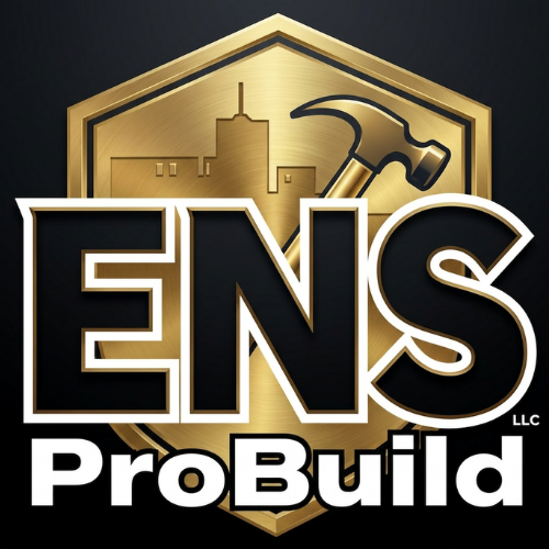 Logo: Shield with two workers, text "On The Dot," dump truck. Black, gold, white colors.