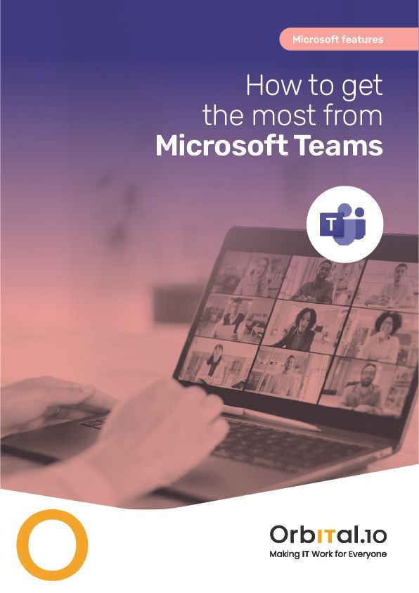 The front cover of the Orbital10 guide to getting the most out of Microsoft Teams
