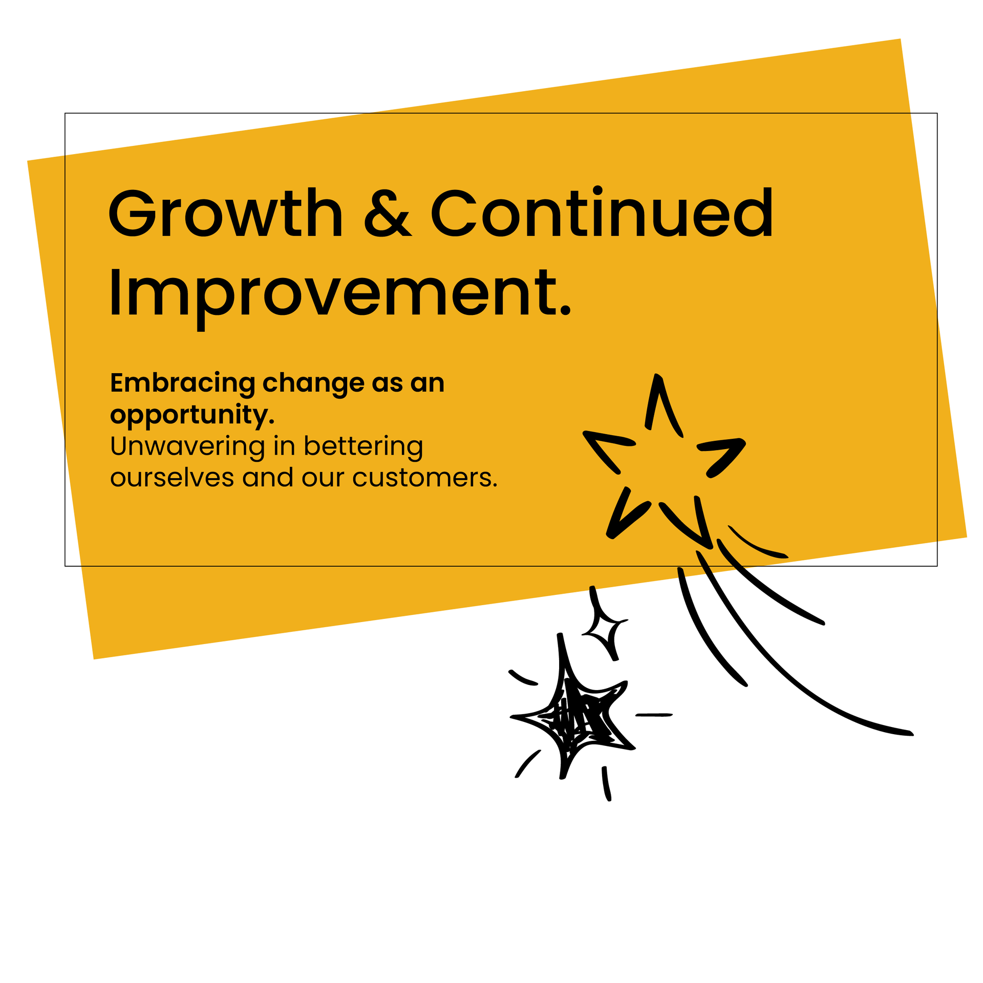 Shooting stars image to represent growth and improvement