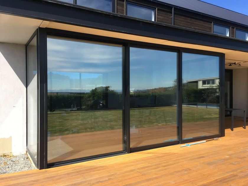 Windows and a wooden deck - Christchurch, NZ - Tint A Window
