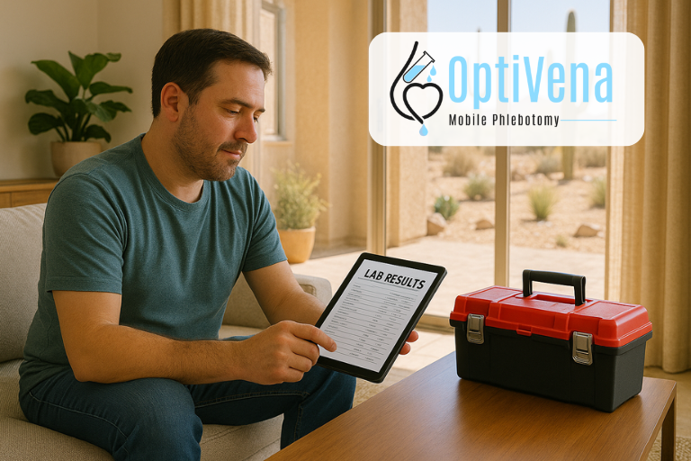Mobile phlebotomist near you in phoenix | Optivena mobile phlebotomy