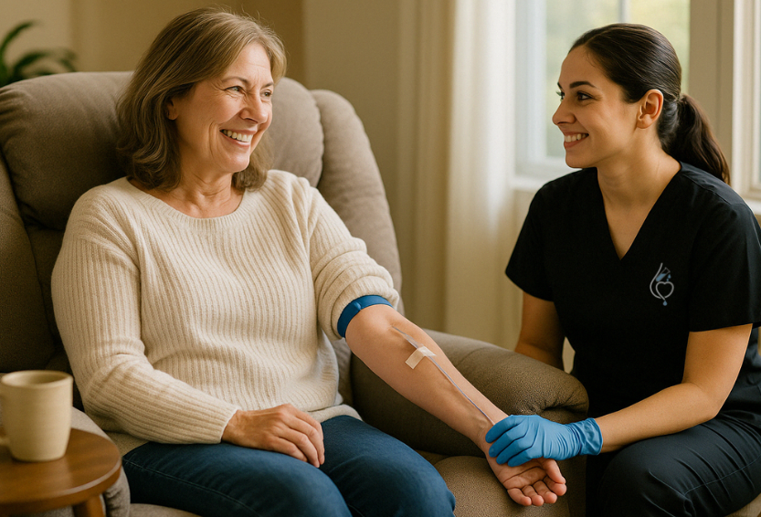 Reliable and punctual in home phlebotomy service from optivena mobile phlebotomy