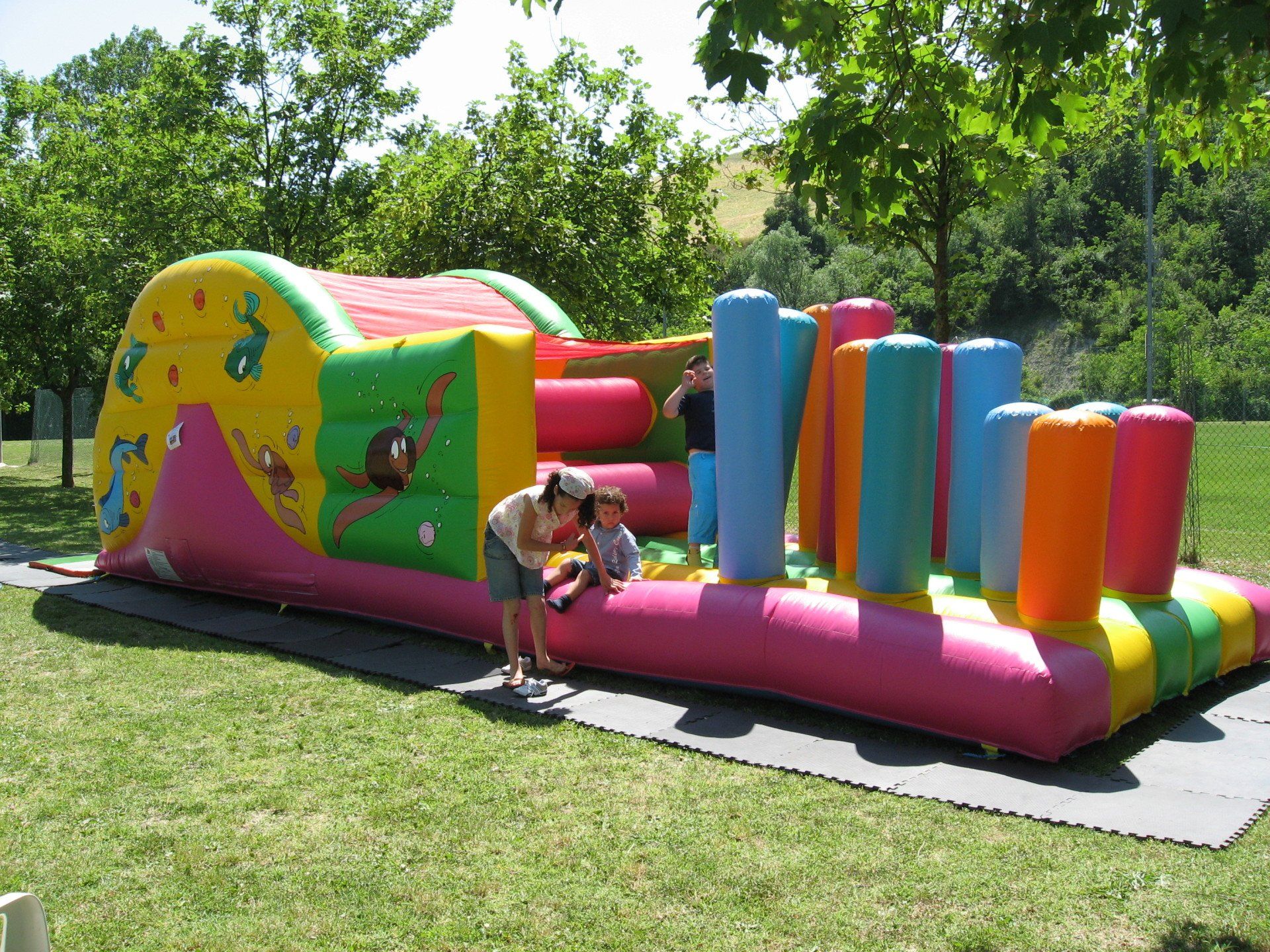 outdoor bouncy castle in Leicester