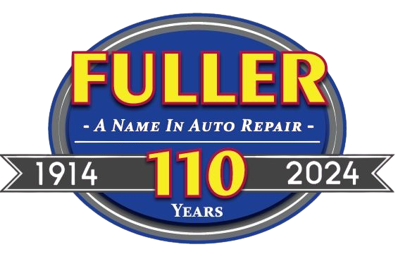 A logo for fuller a name in auto repair