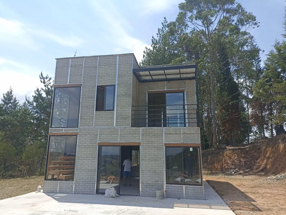 Casa prefabricada cubo fachada