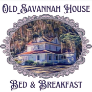 A logo for old savannah house bed and breakfast