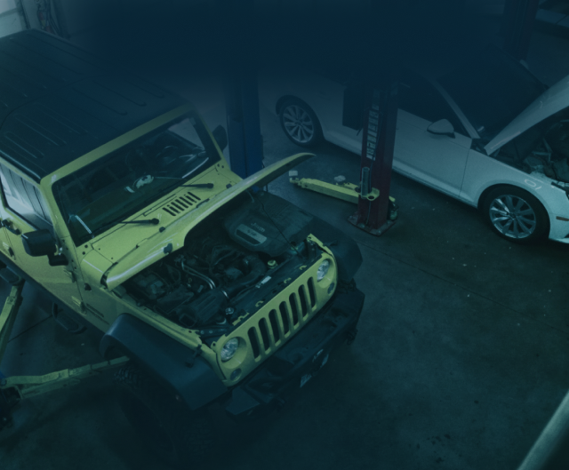 Cars in garage | Buck & Doe Auto