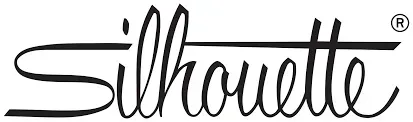 Stylized black handwritten “Silhouette” logo on a white background