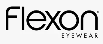 Flexon Eyewear logo in black text on a white background