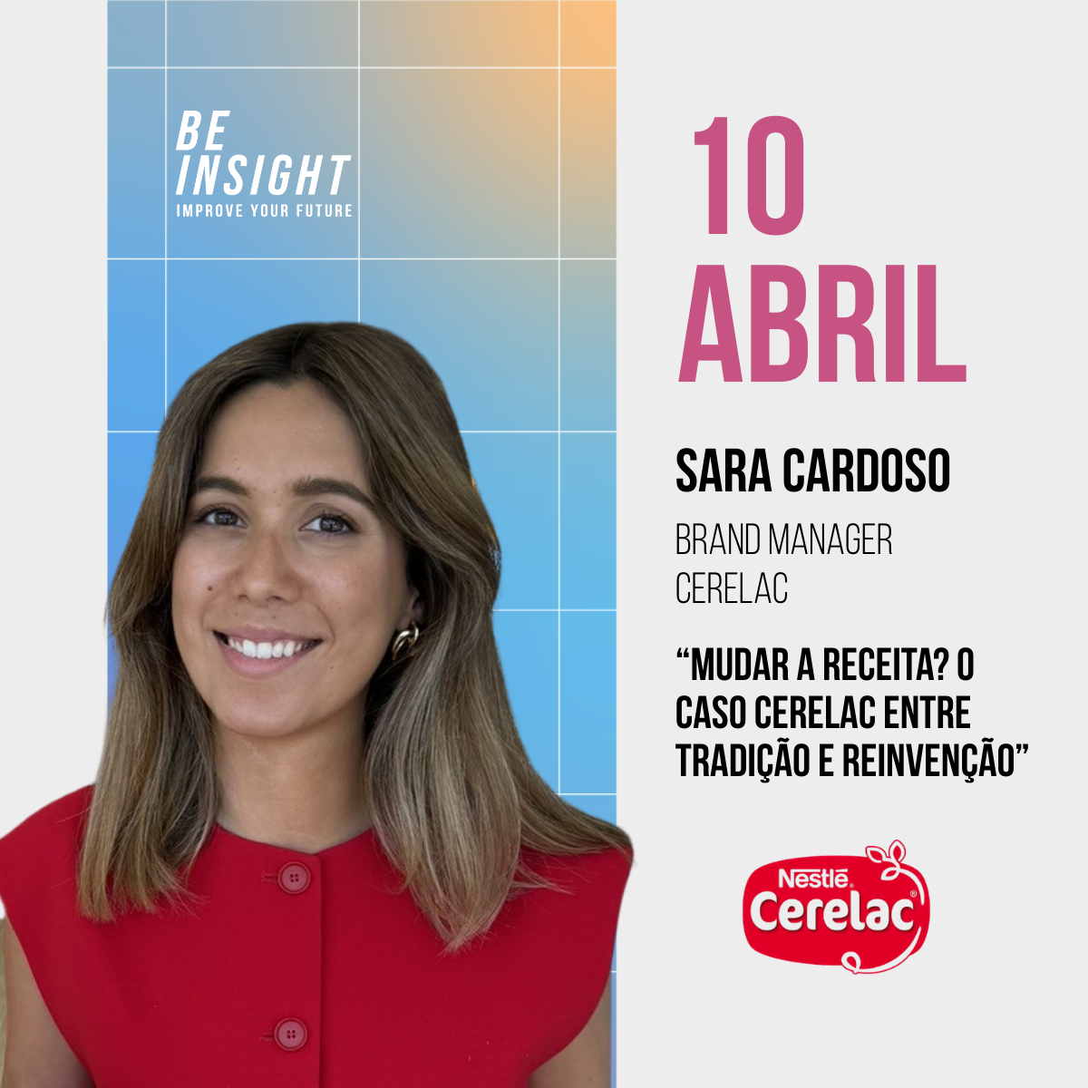 Sara Cardoso, Nestlé, Cerelac