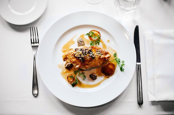 Focus sur une belle assiette remplie.