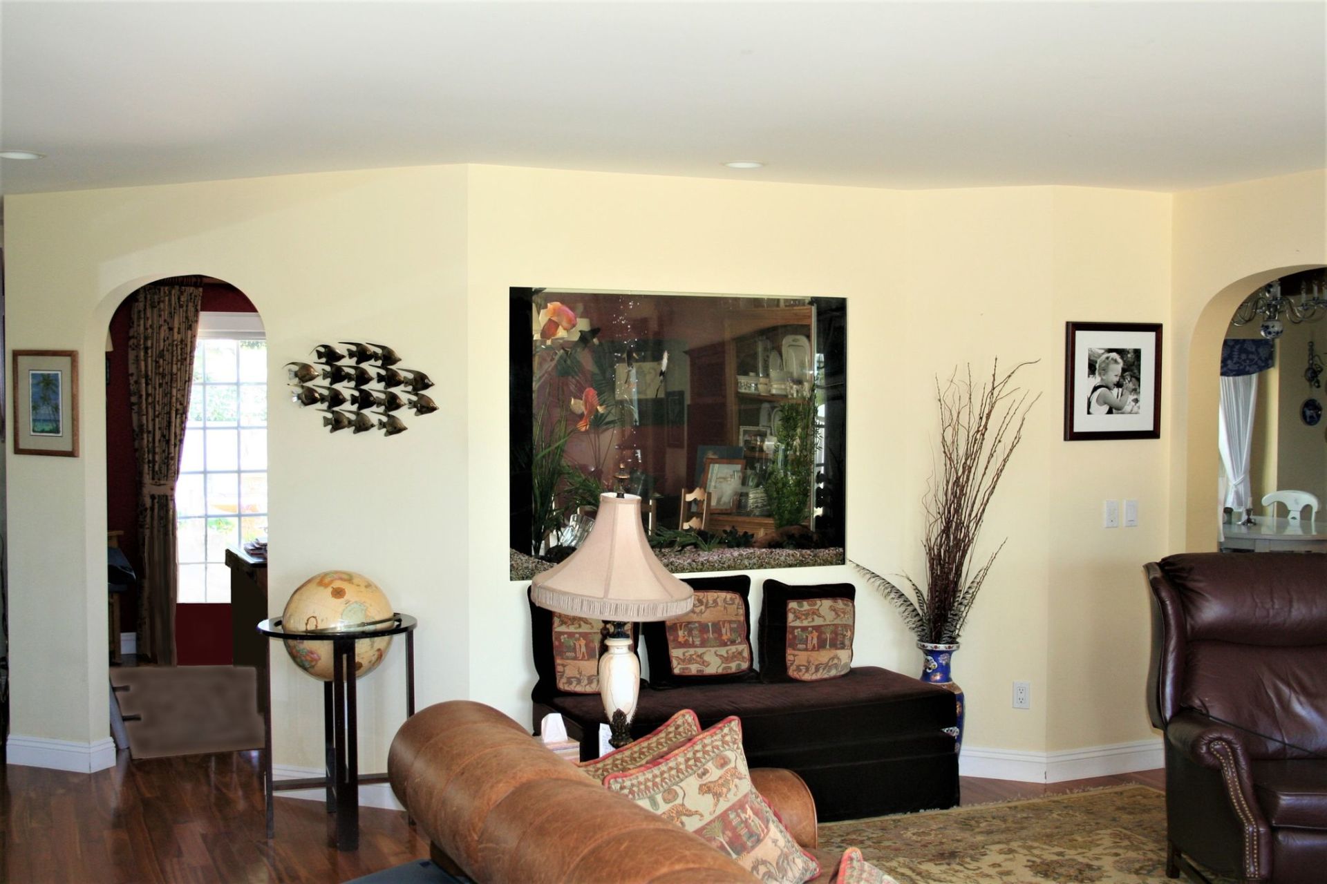 180 Gallon Freshwater Thru-Wall Custom — Carlsbad, CA — Aquaman Aquarium Services