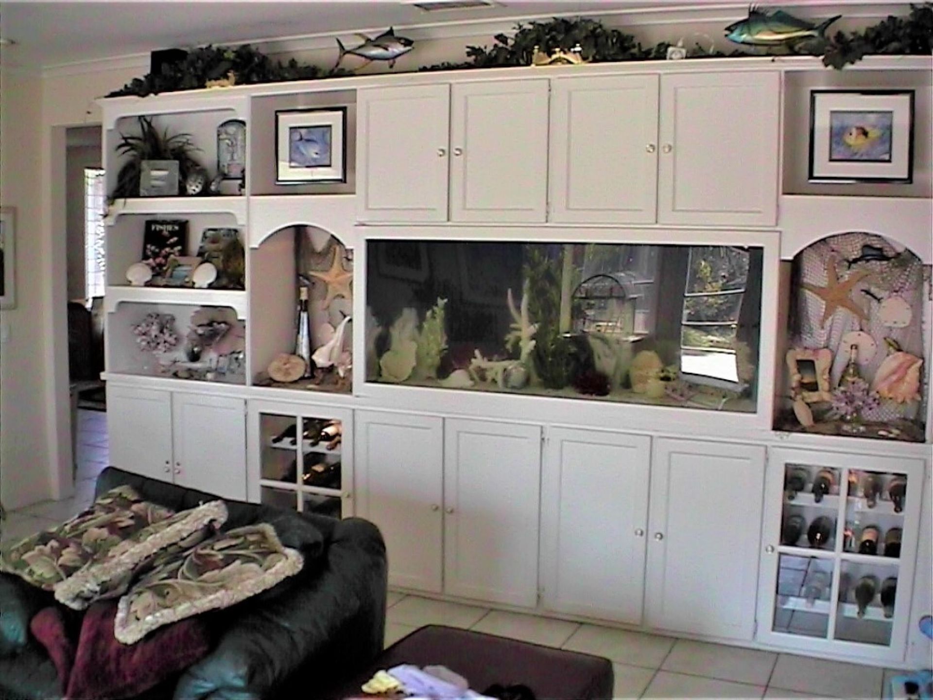 240 Gallon Saltwater Custom Built-In — Carlsbad, CA — Aquaman Aquarium Services