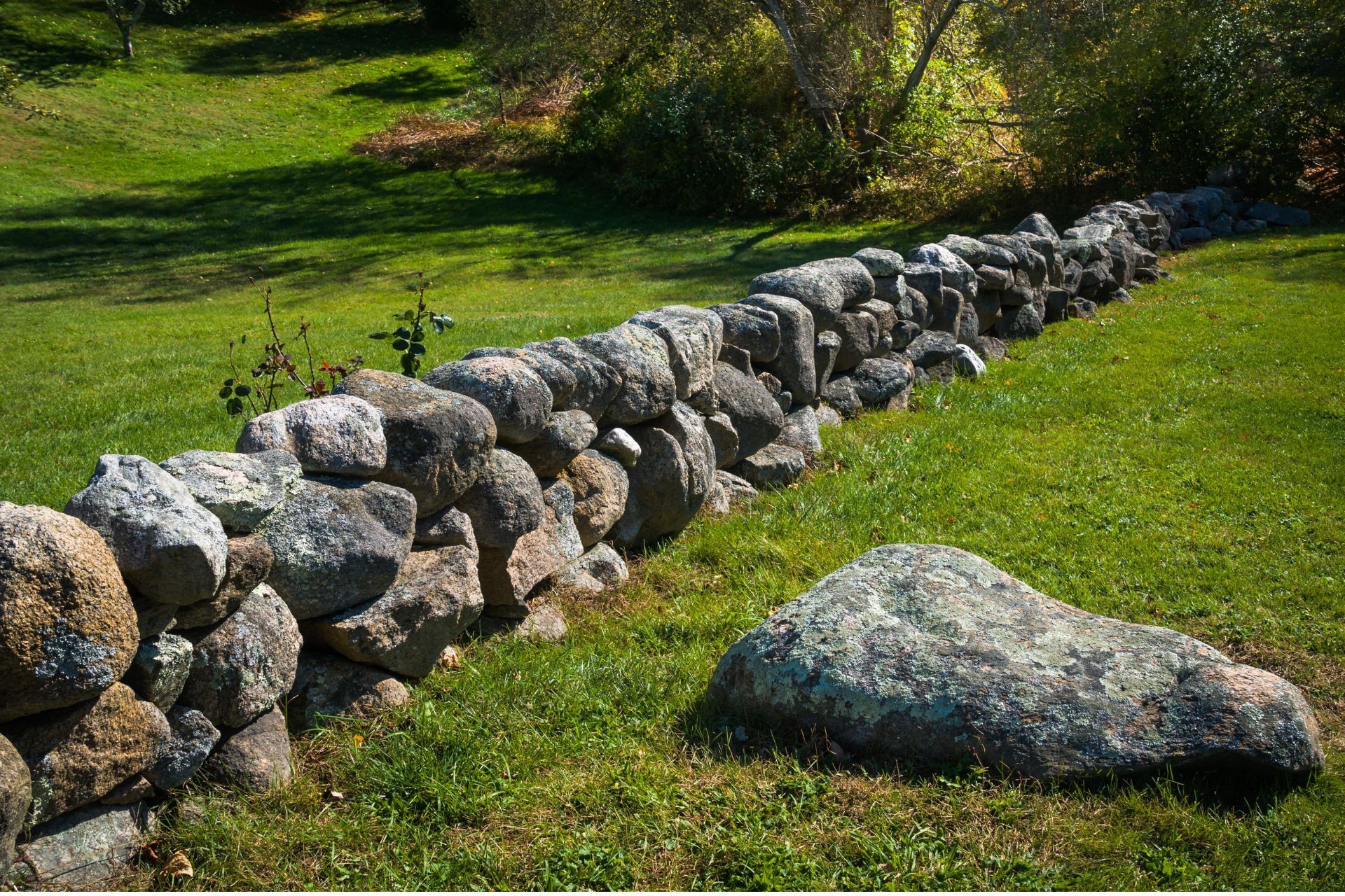 fieldstone wall construction