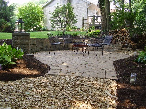 Patio With Chairs And Fire Pit – Fairfield, OH – Lakeview Garden Center & Landscaping