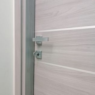 serratura argento porta da interni